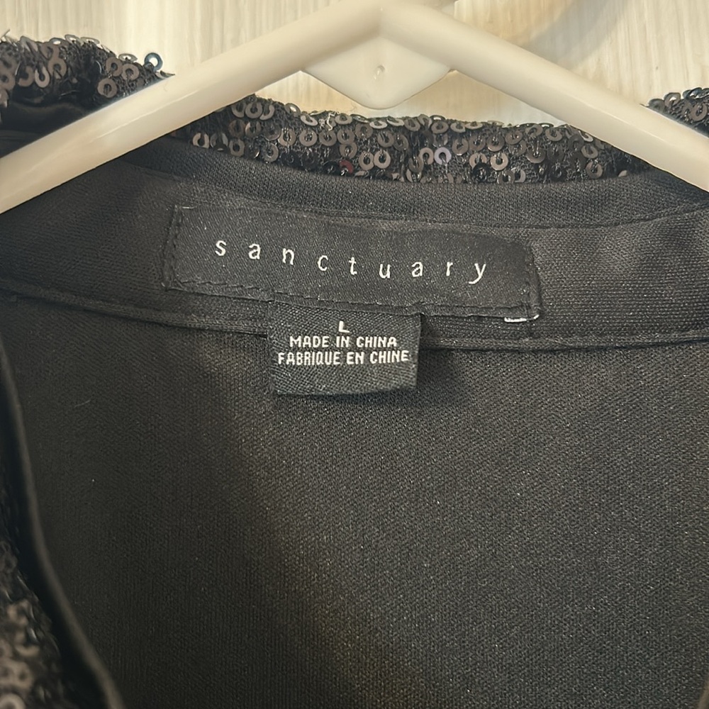 Black Sequin Top - image 2